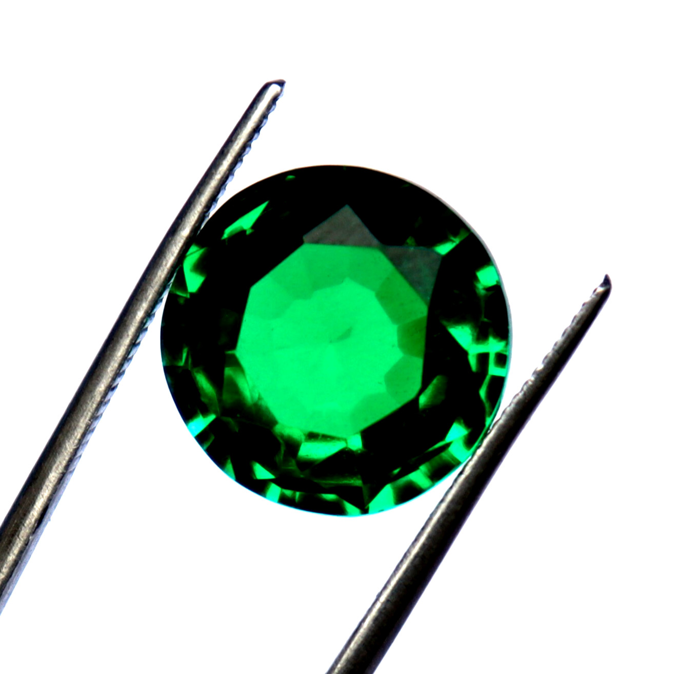 Natural Tsavorite Garnet Green Round Cut CERTIFIED Loose Gemstone 11.10 Ct