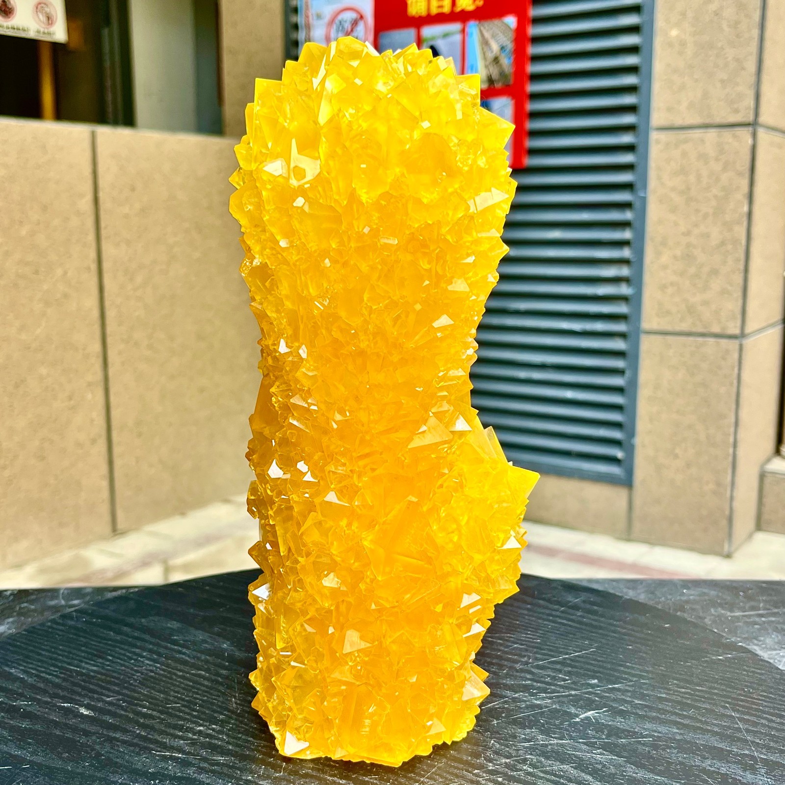 6.53LB Yellow Ghost Phantom Crystal Cluster Flower Raw Crystal Heal Quartz Decor