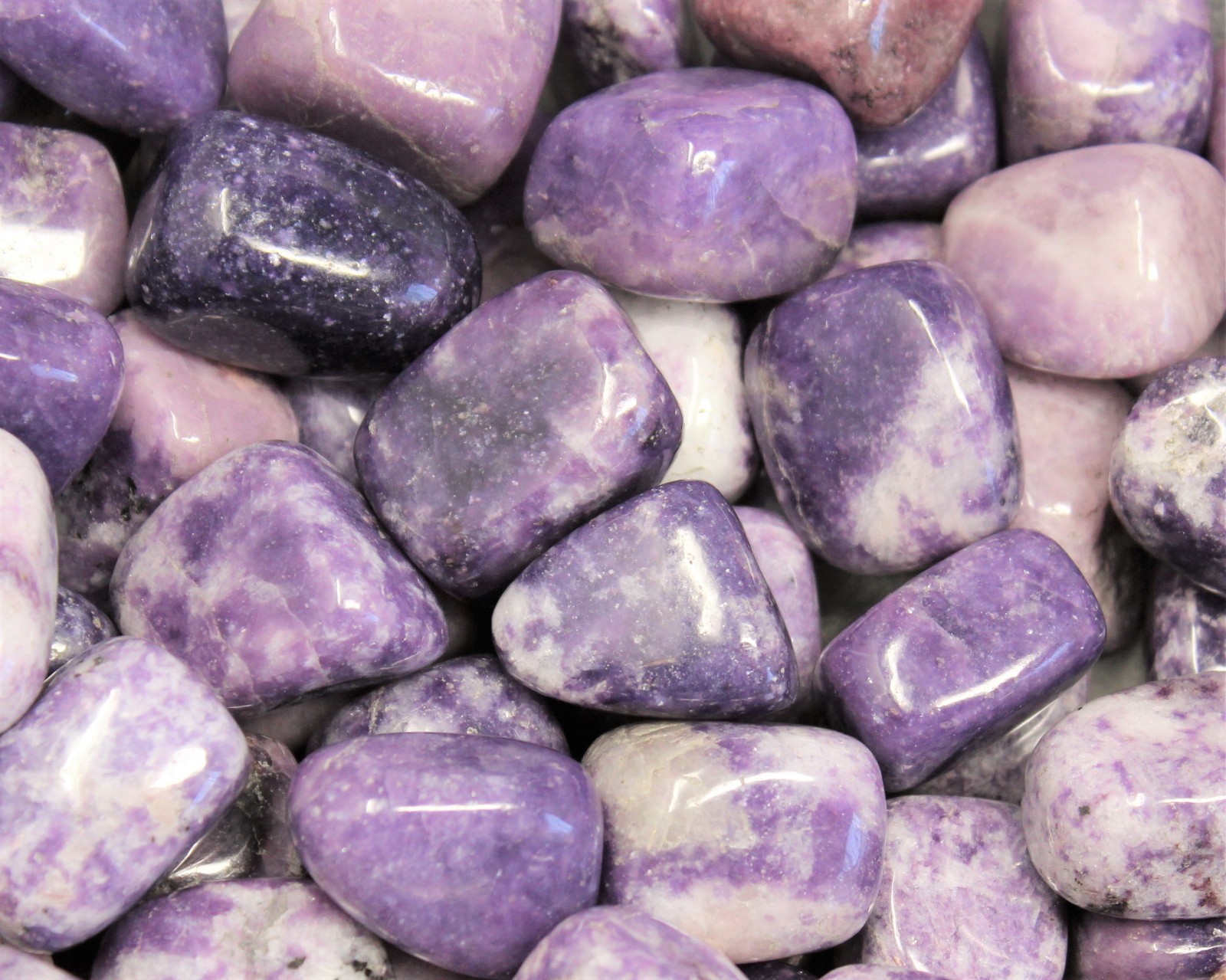 Lepidolite Tumbled Stones: Choose How Many (‘A’ Grade Lepidolite Crystals)