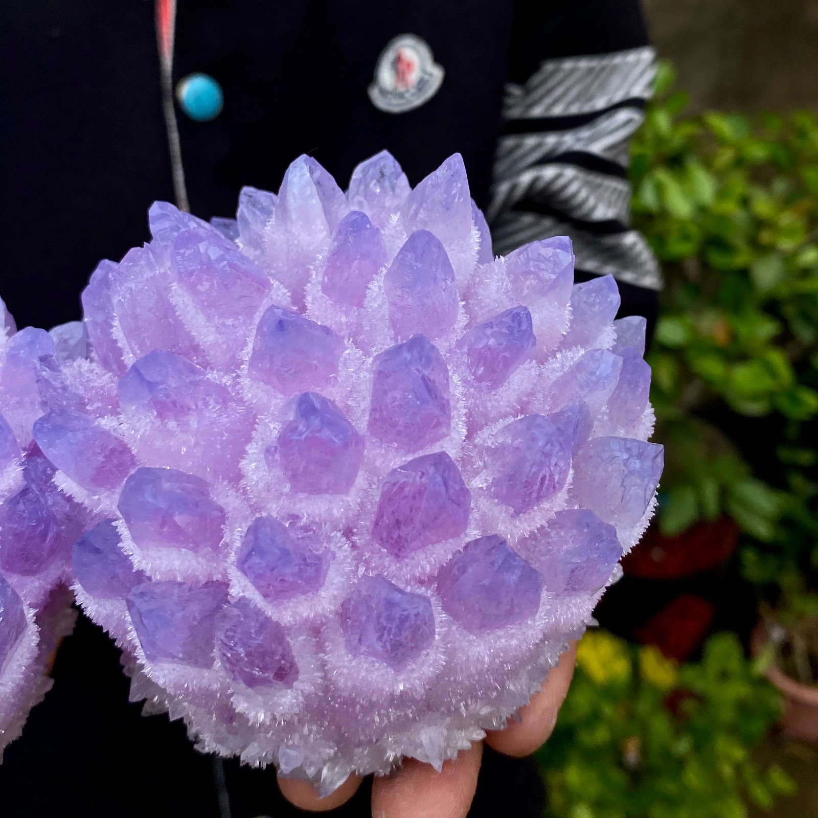 3.7LB New Find Pink Phantom Quartz Crystal Cluster Mineral Specimen Healing