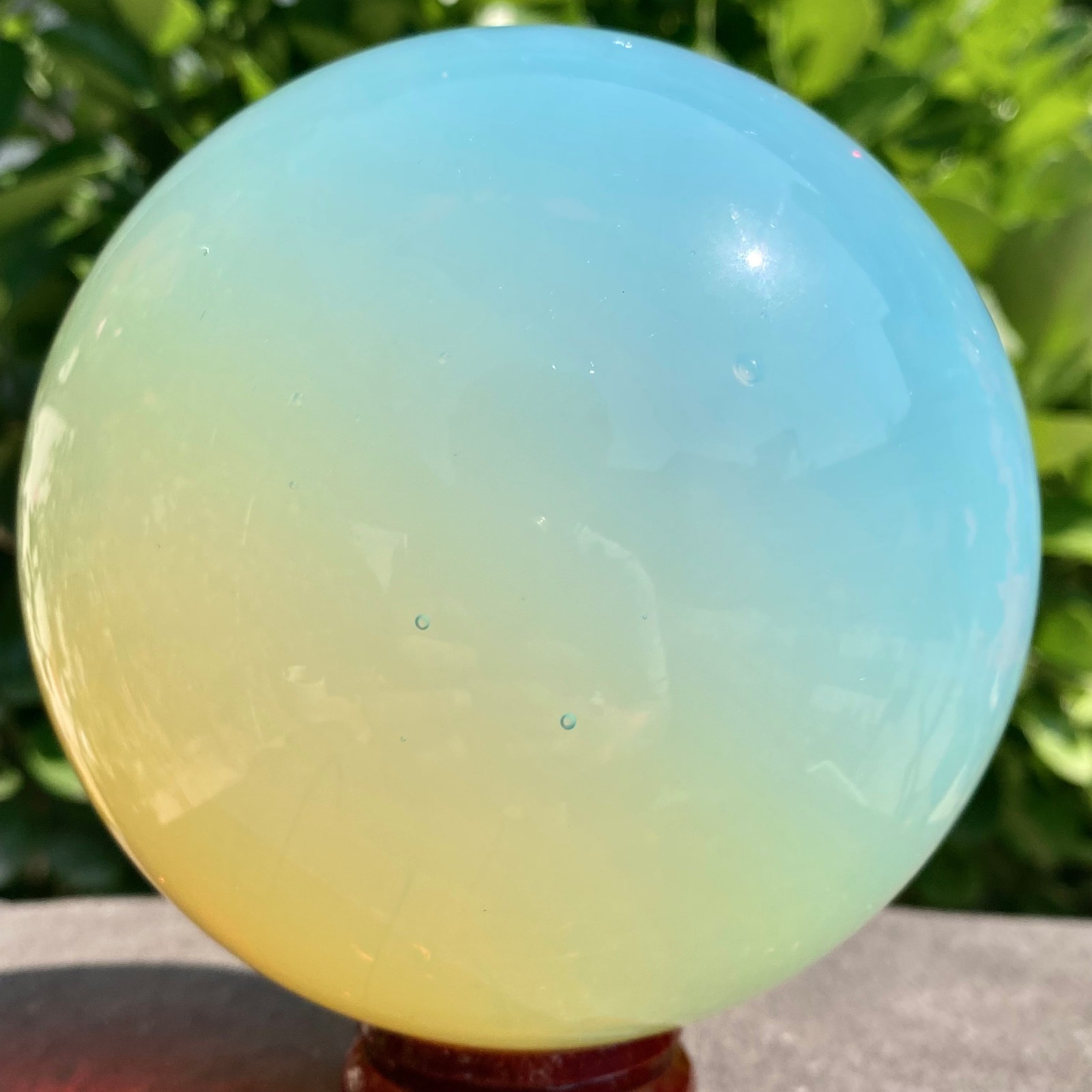 3.29LB Artificial protein stone ball rainbow crystal gemstone spiritual healing