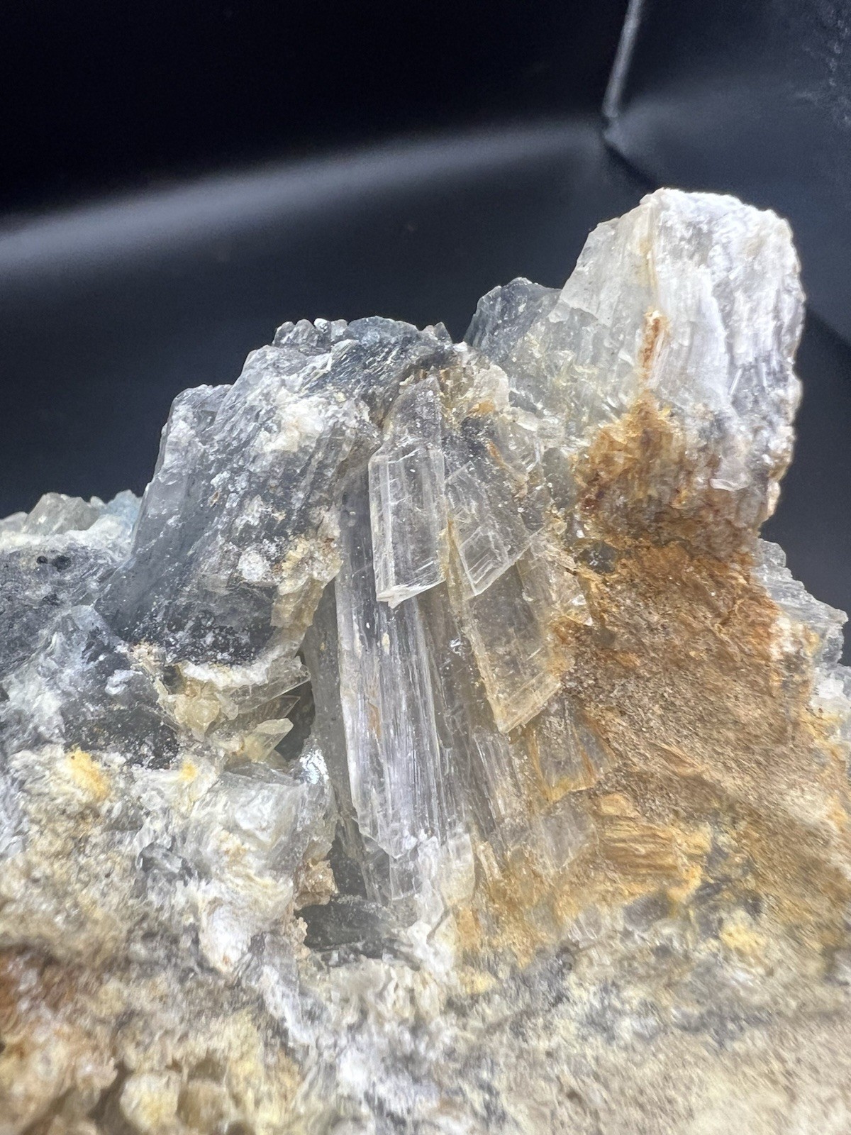 Natural Rare Shattuckite And Selenite Specimen. Minerals, Crystals, Decor,Quartz