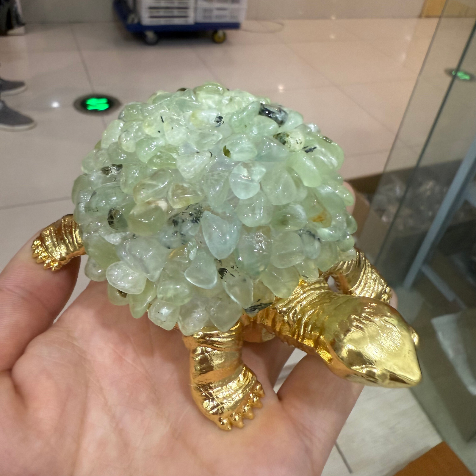 Tortoise Natural Grapes stone Turtle Handcrafted Gemstone Purple Unique Gift