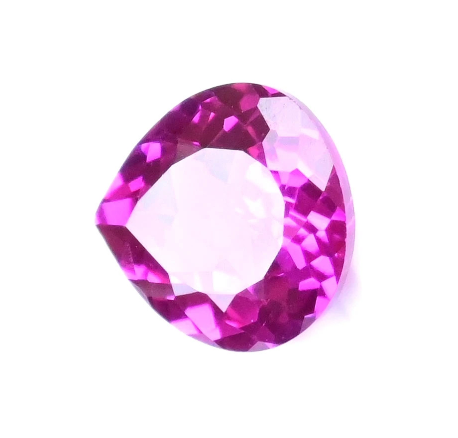 5.23 Ct Natural Pink Rhodolite Raspberry Pink Ruby Pear Cut Loose Gemstone 28R