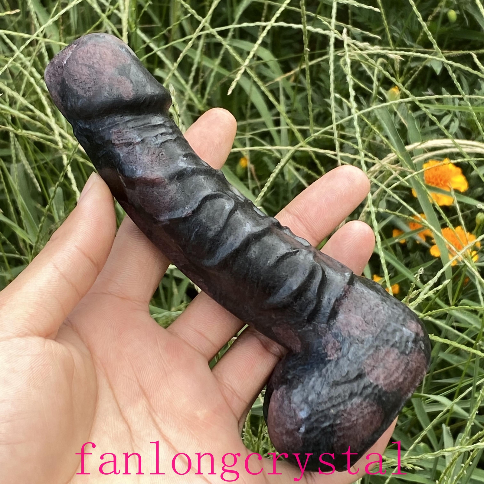 6″ Wholesale Natural Garnet male penis Quartz Crystal Carved Figurines Reiki 1pc
