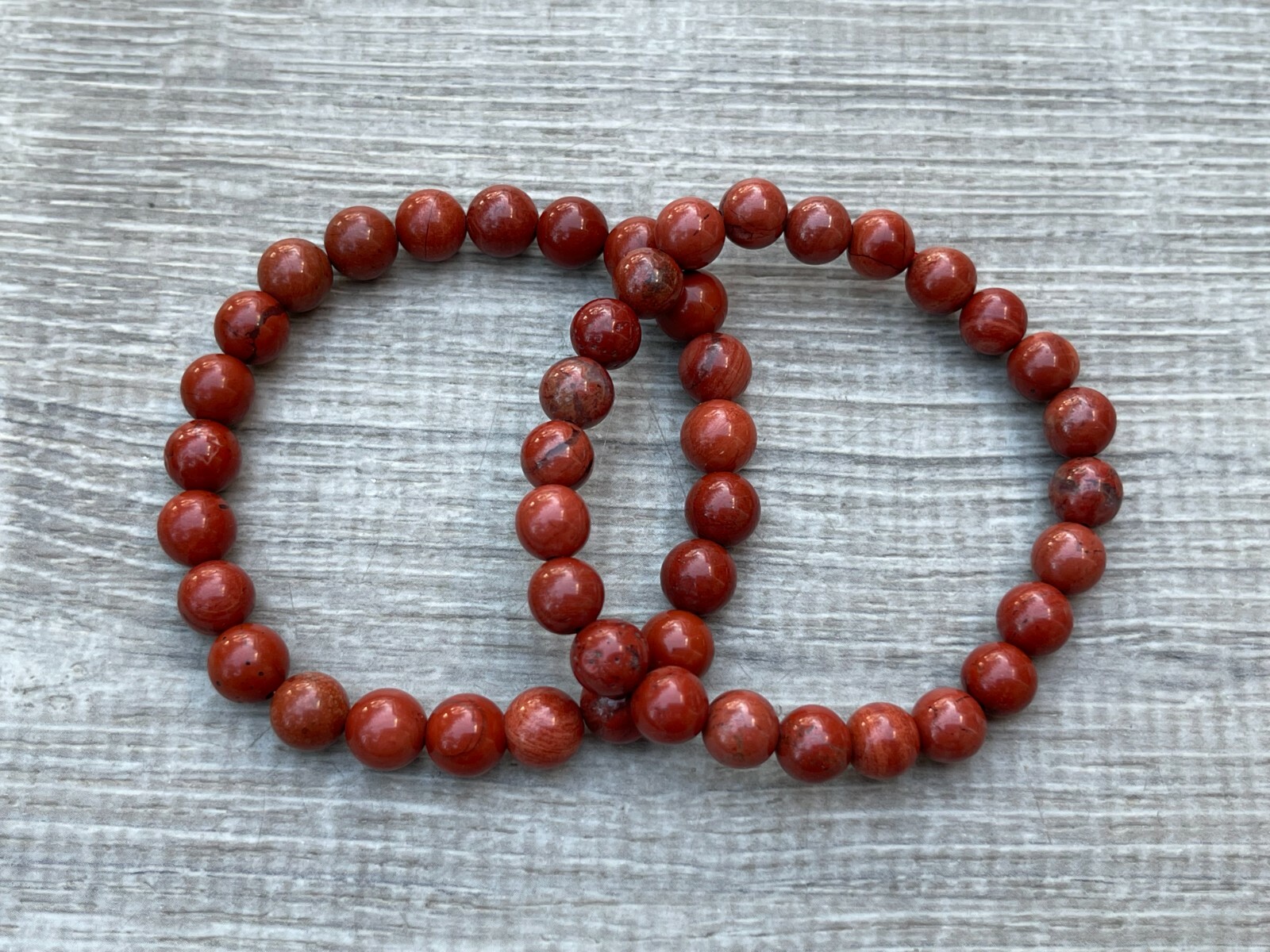 Grade A++ Red Jasper Crystal Bead Bracelet 8mm, Genuine Red Jasper Bracelet