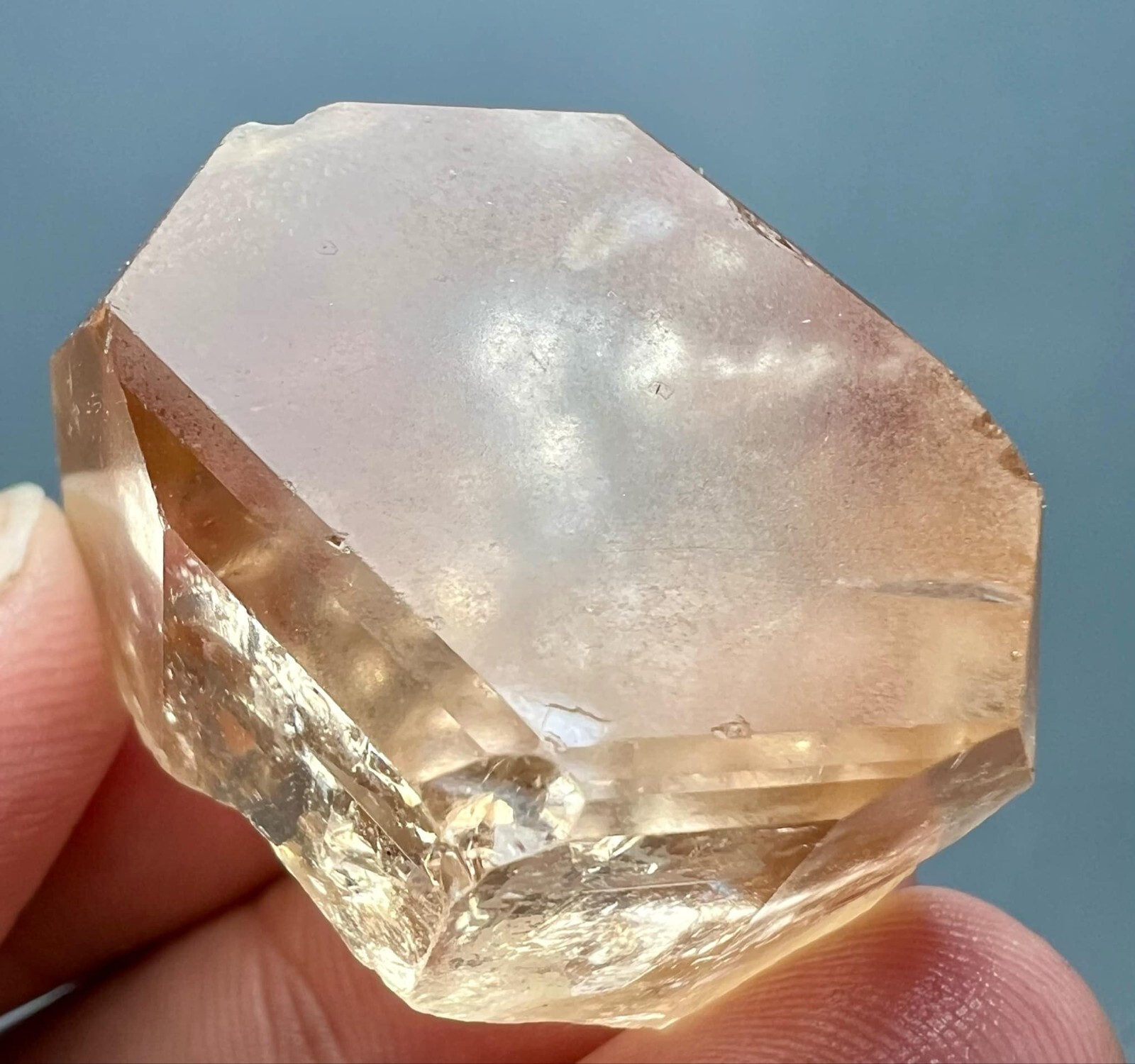 215 Carat Natural !!! Eye Clean Top Honey Color Topaz Huge Crystal @PAK