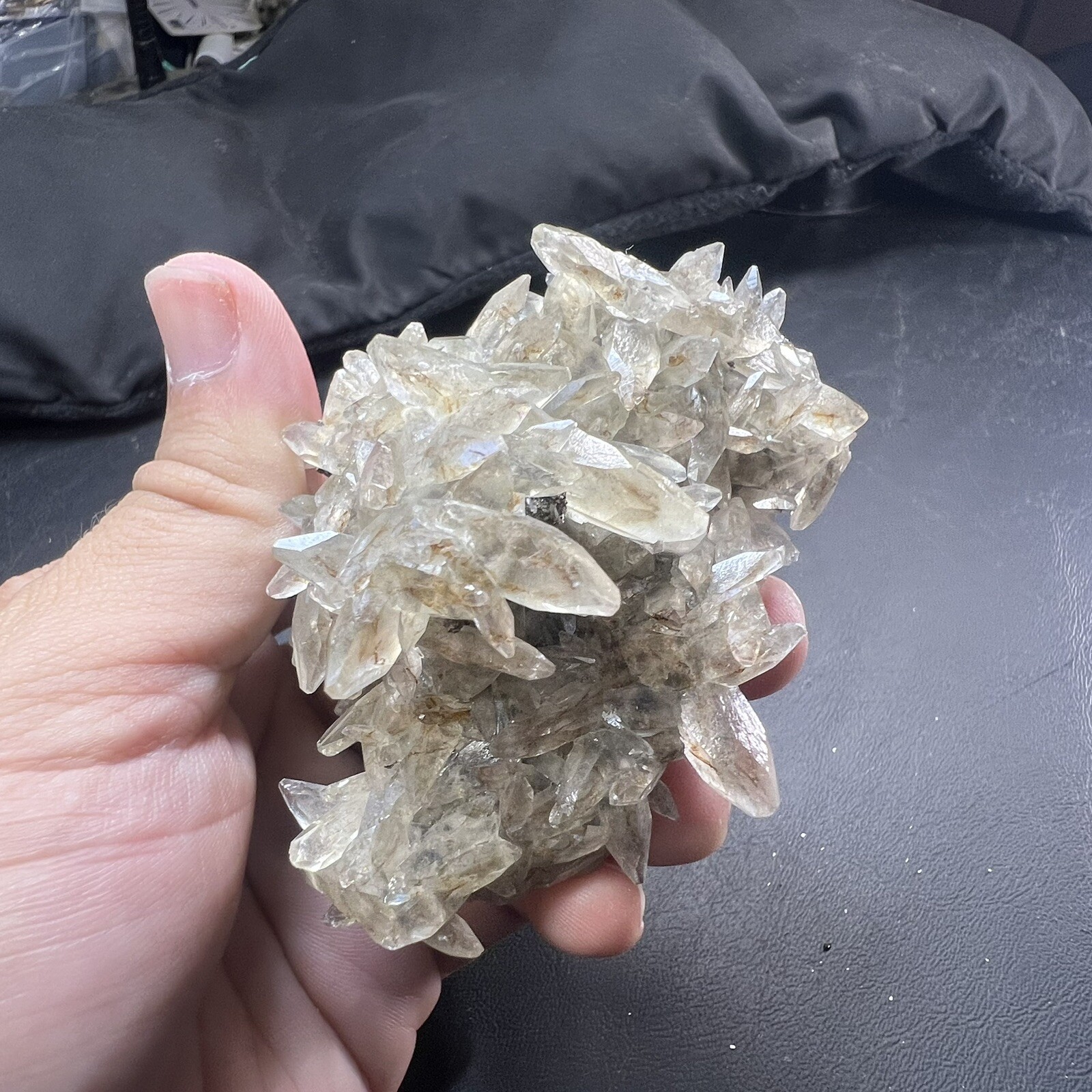 Calcite Crystal with Chalcopyrite Dolomite Matrix / Missouri