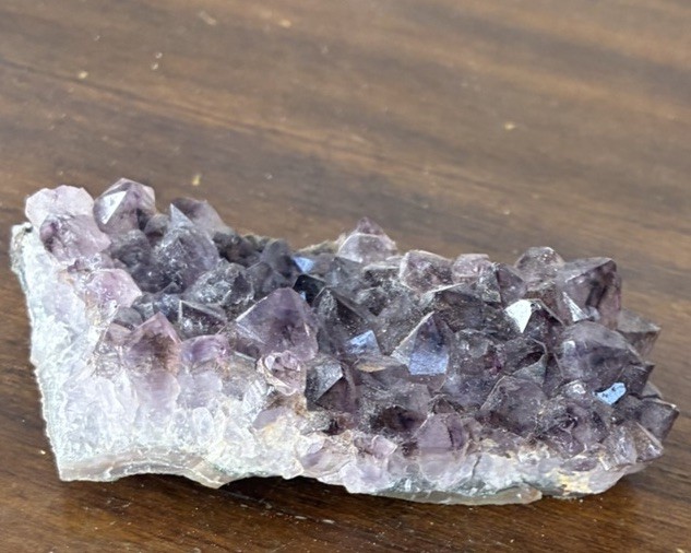 Natural Amethyst geode quartz cluster crystal specimen Healing Weighs 6.7 Ounces
