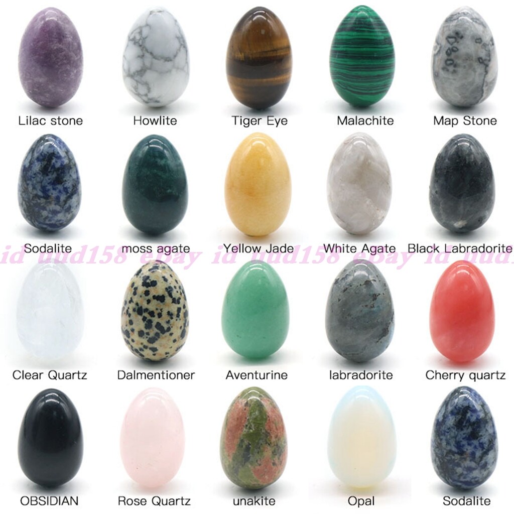 Natural Multicolor Egg-shaped Magic Crystal Healing Ball Sphere Gemstone 1 Pcs