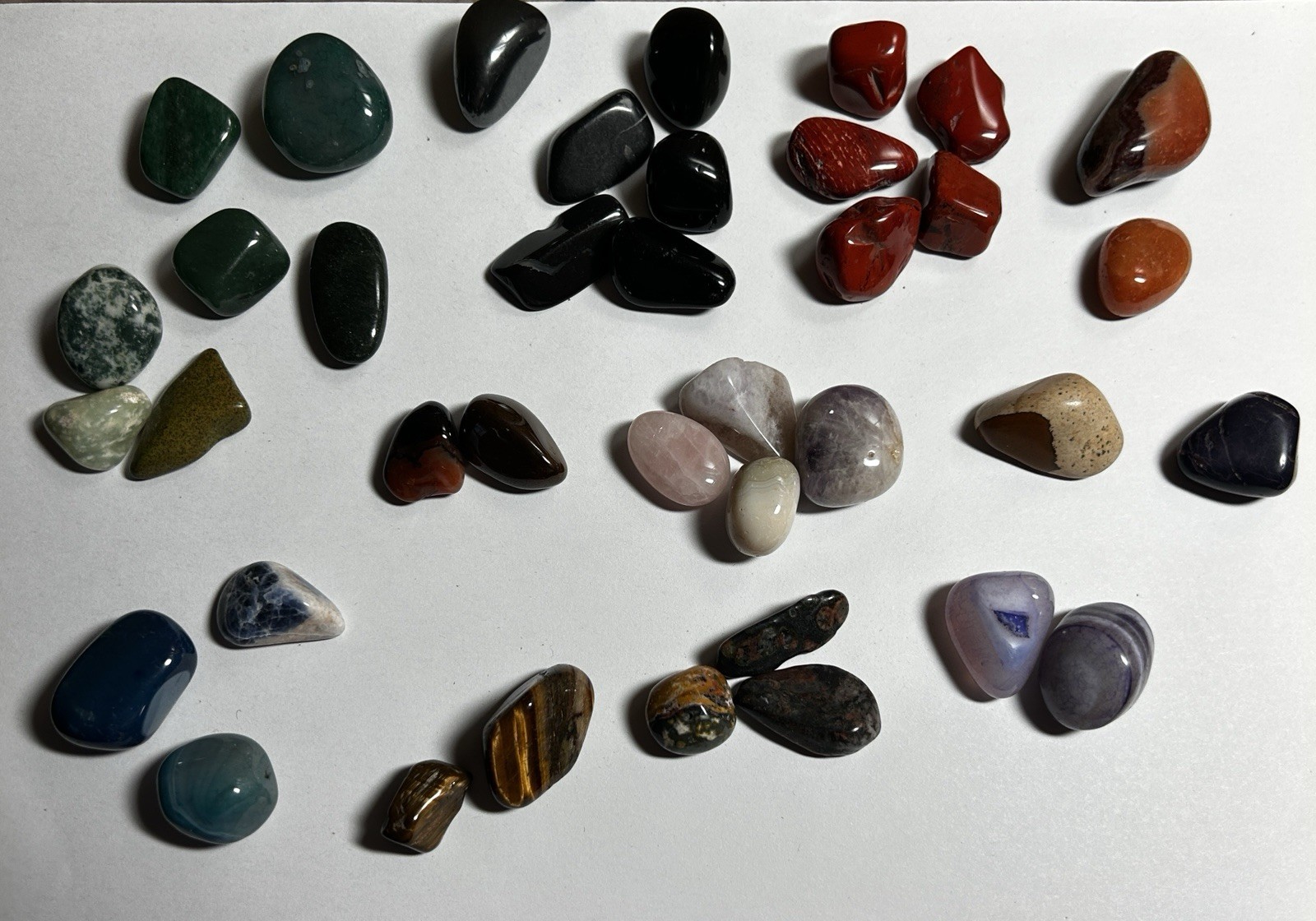 Mixed Tumbled Crystal & Gemstone Lot 12oz.(340g) Amethyst Quartz Jasper & More