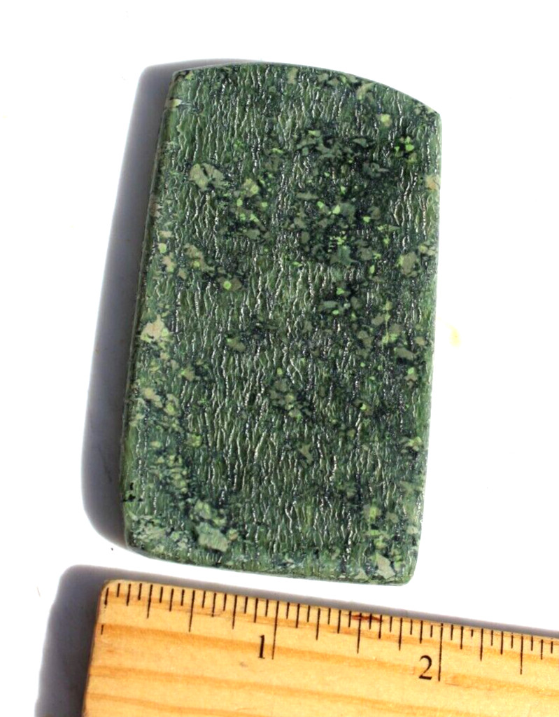 Beautiful Small SERPENTINE Polished Slab 3 1/4″ x 1- 7/8″-2.4 oz. / 65.8 grams