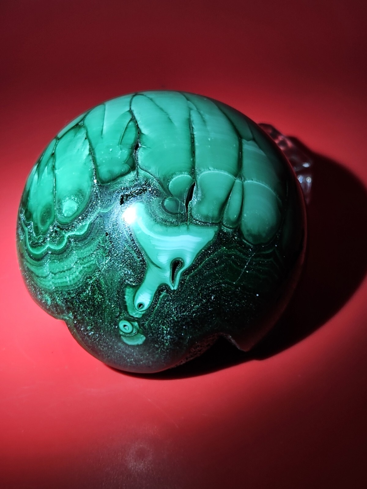 Glossy Natural Malachite Quartz Druzy Sphere Crystal Collection Healling 1+LB