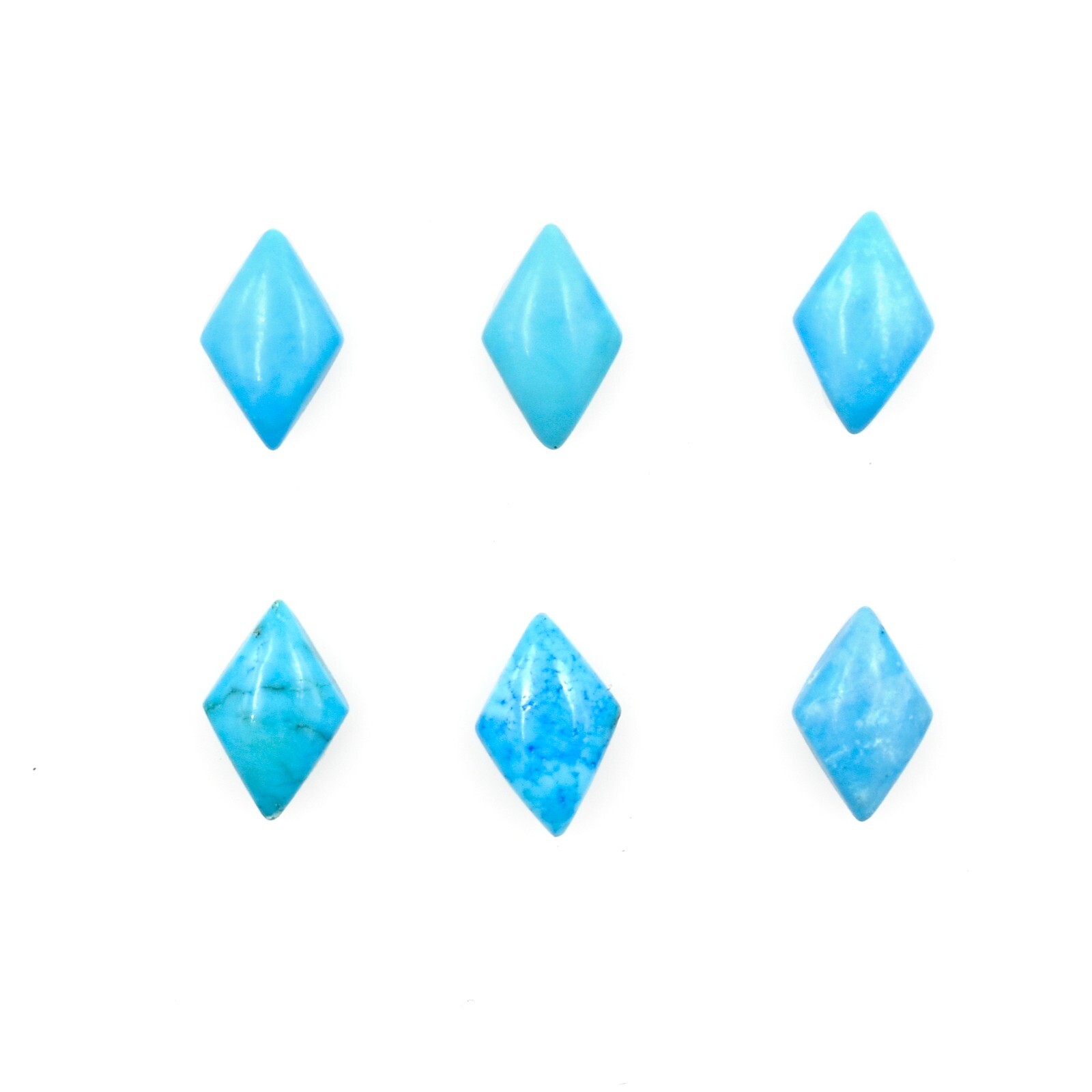Natural Turquoise Trillion Shape Plain Smooth Loose Gemstone For Jewelry Making