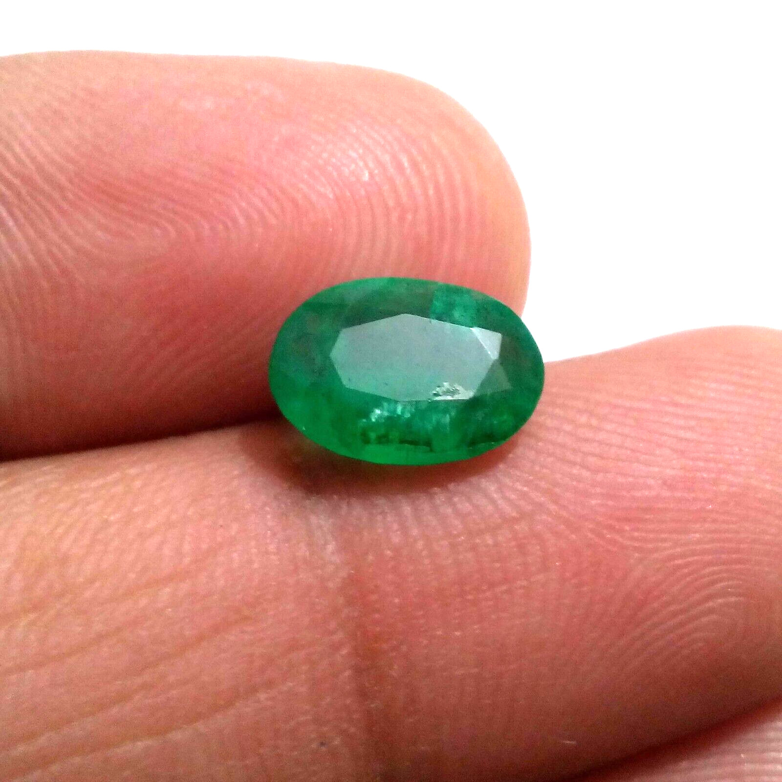 Fabulous Zambian Emerald Oval Shape 2.50 Crt Pretty Green Faceted Loose Gemstone