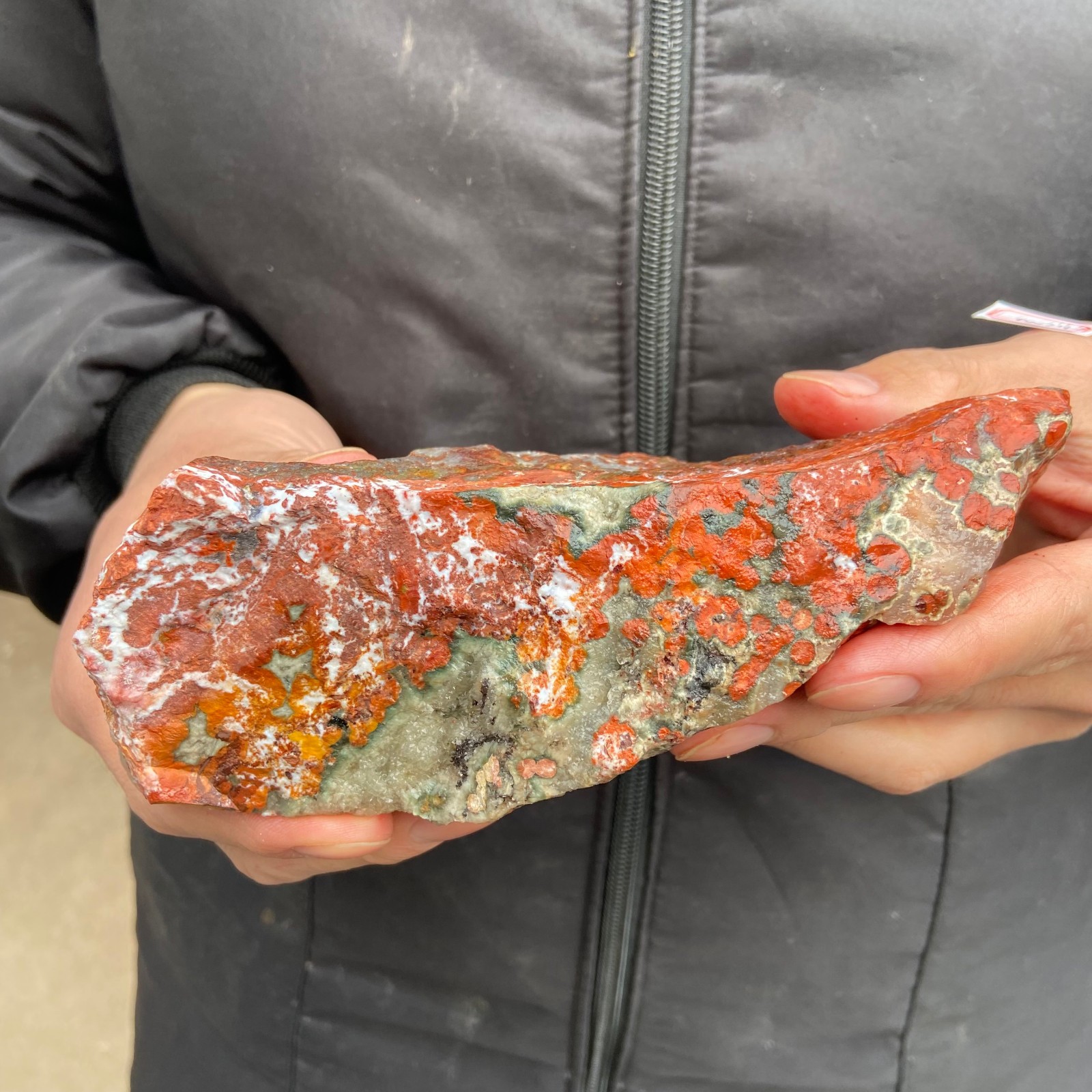 1.6lb Natural colourful ocean jasper raw stone crystal rough mineral specimen