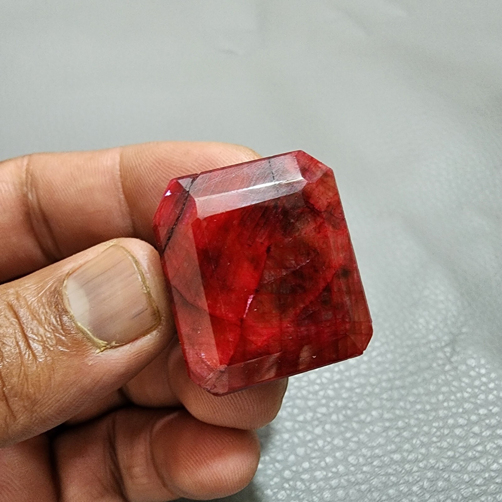 158 Ct Top Quality HUGE Red Ruby Museum Grade Certified Square Loose Gemstone