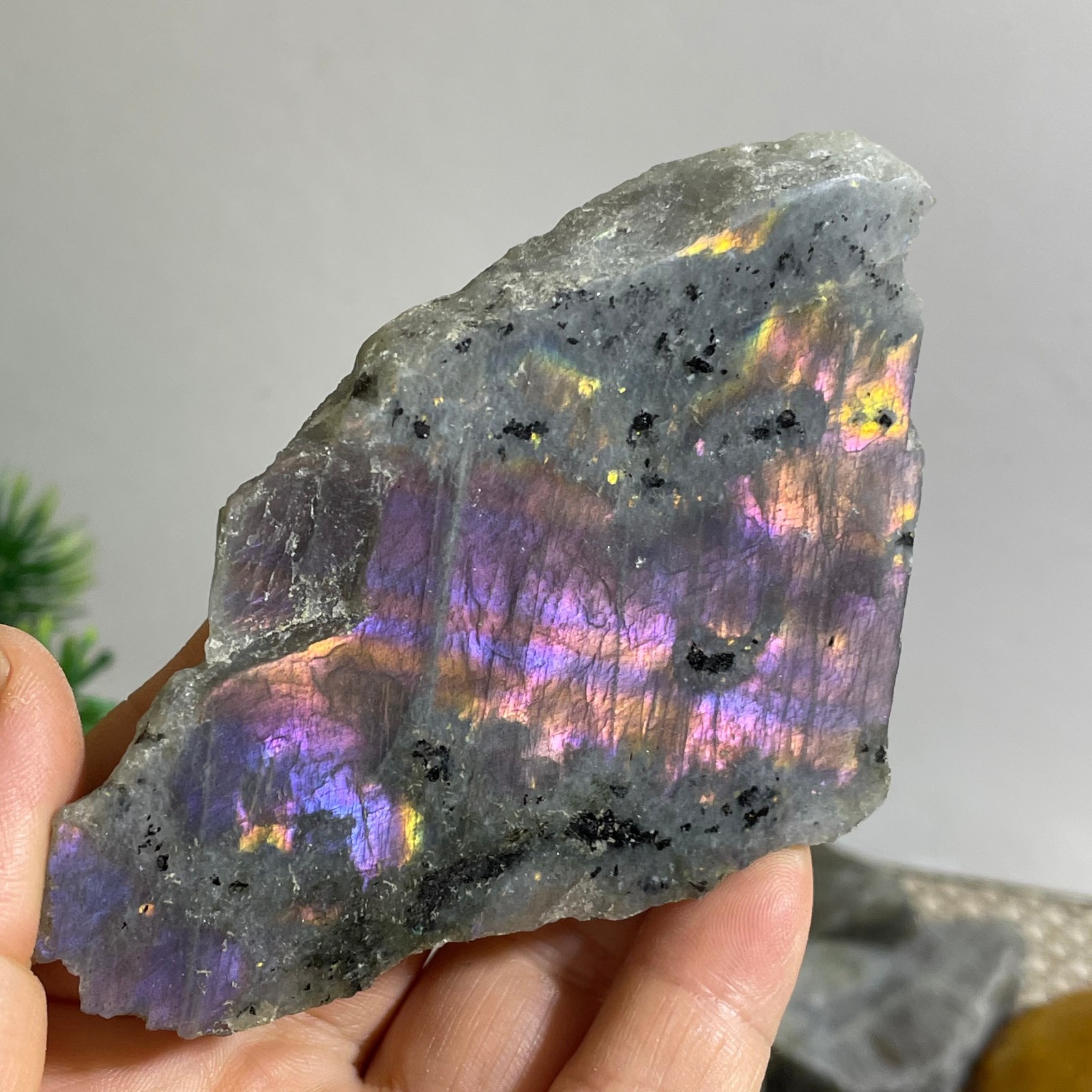 Natural Labradorite Crystal gemstone rough original Specimen 102g