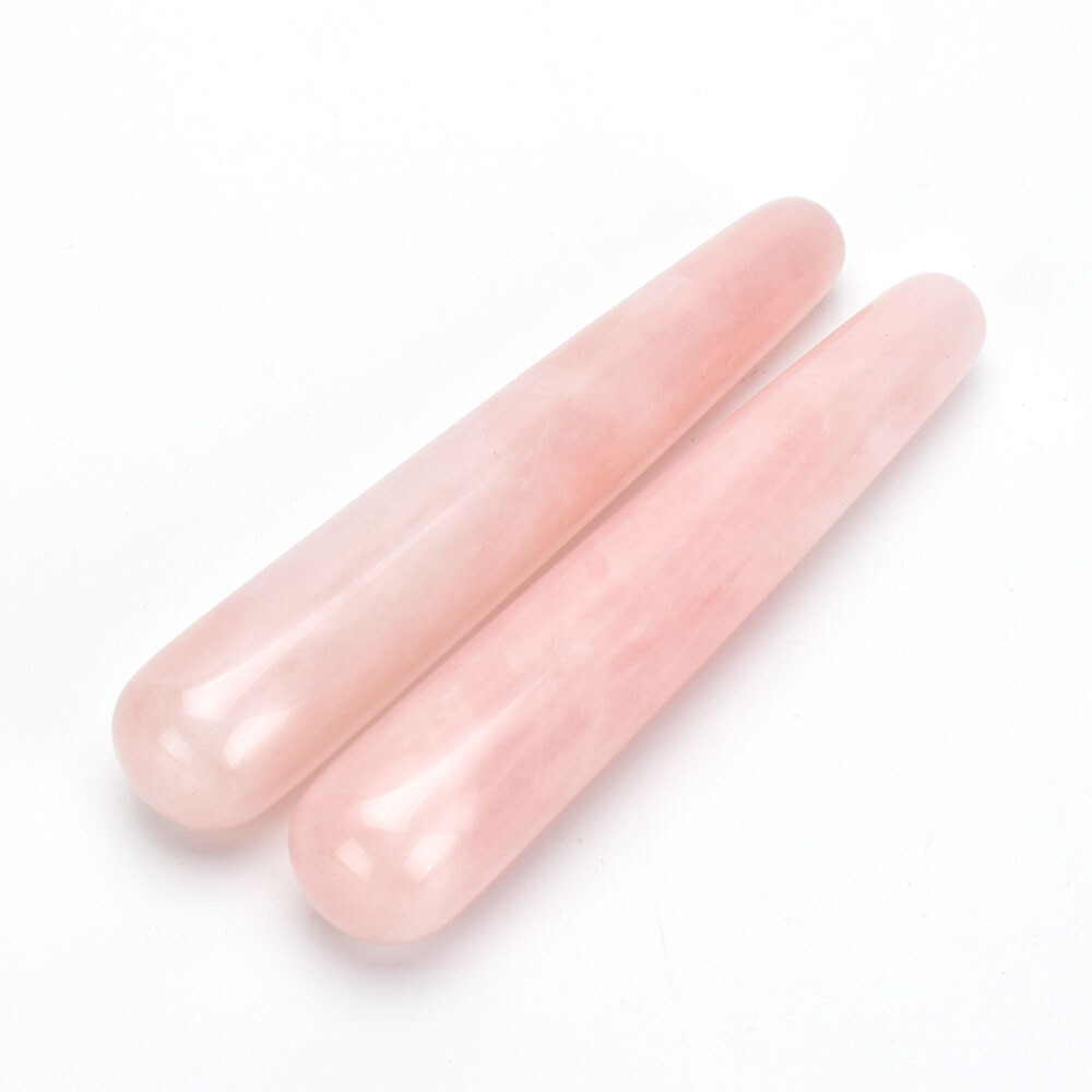 1PC 110 mm Natural Rose Quartz yoni wands gemstone pleasure wand Kegel Exercise
