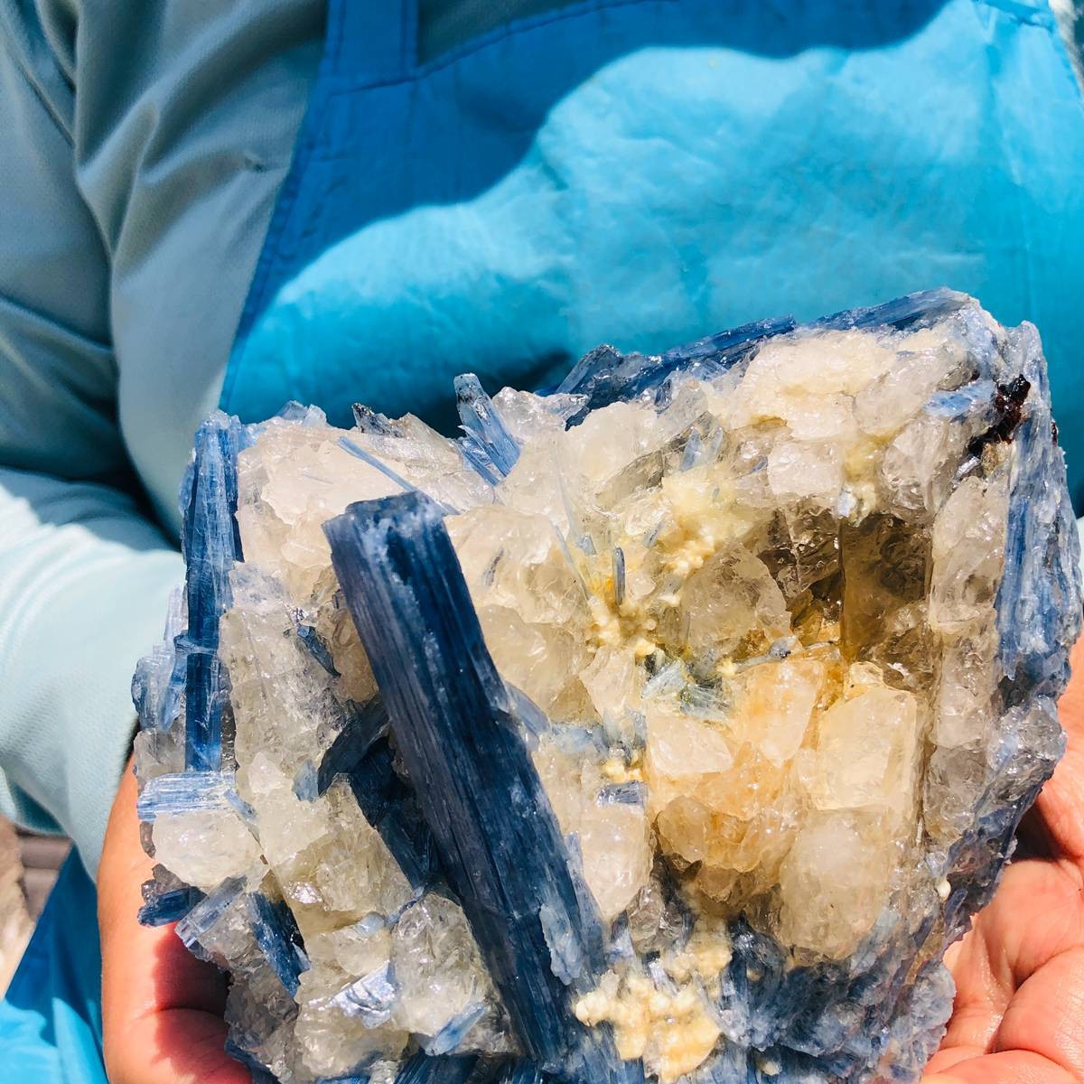 1830G Natural Blue Crystal Kyanite Rough Gem mineral Specimen Healing