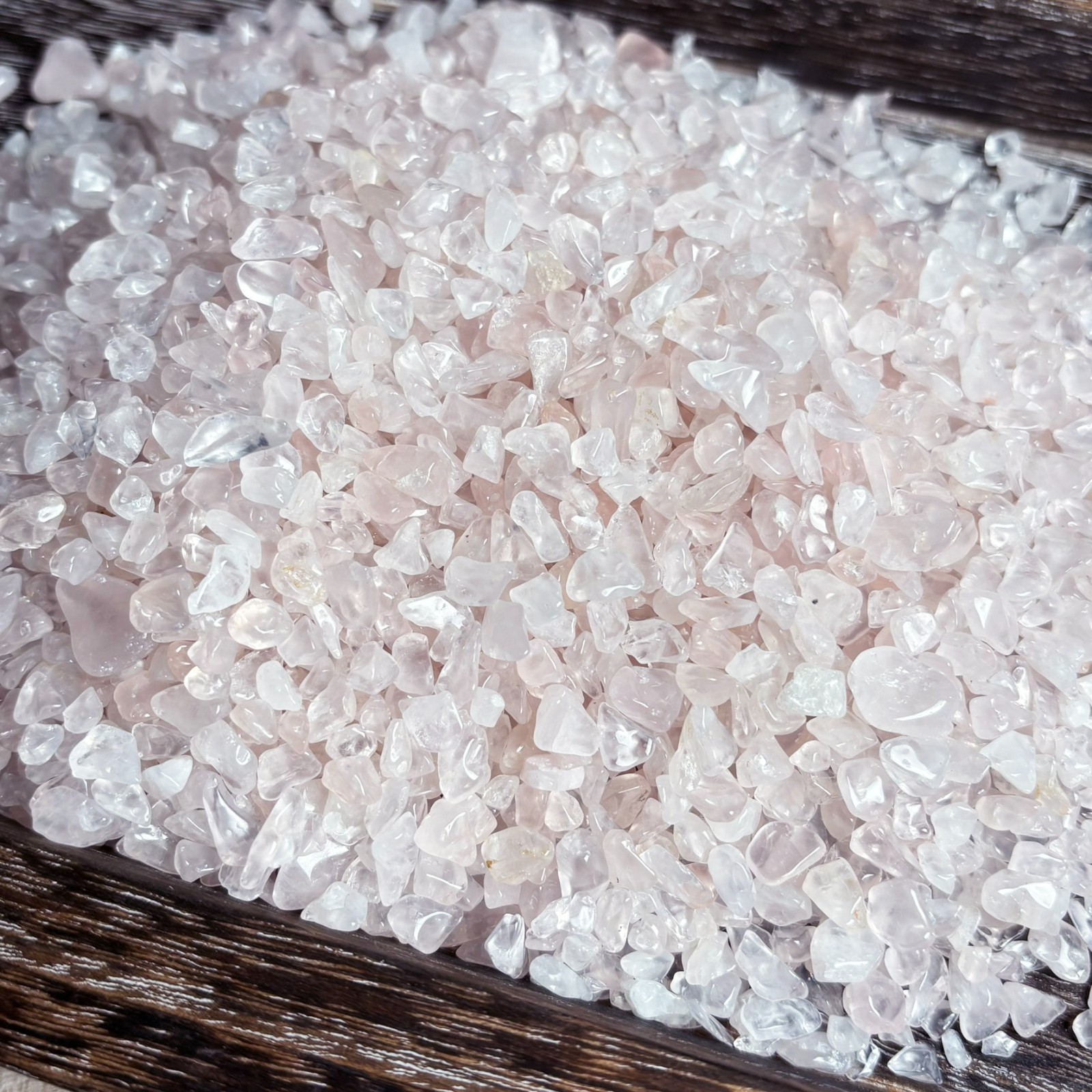 Rose Quartz Chips 1 lb Bulk Natural Crystal Stone Jewelry Making Resin Supply