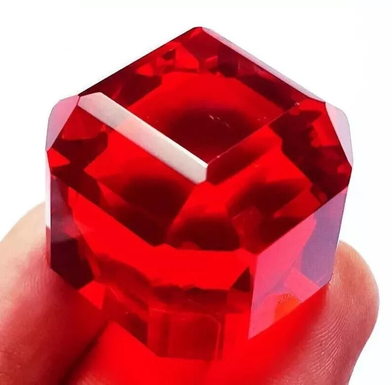 60 Ct Emerald Cut Mozambique Red Ruby Gemstone Jewelry Making Gift Her And Him