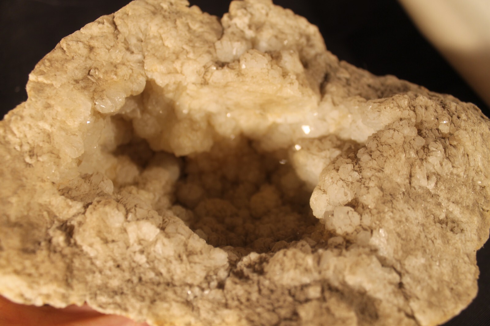 Quartz Crystal Geode Cluster Morocco 6 Pounds 8 Inch