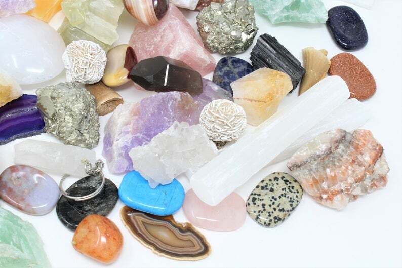 Random Crystal Lot, Assorted Mixed Gemstones, Random Crystals Lot