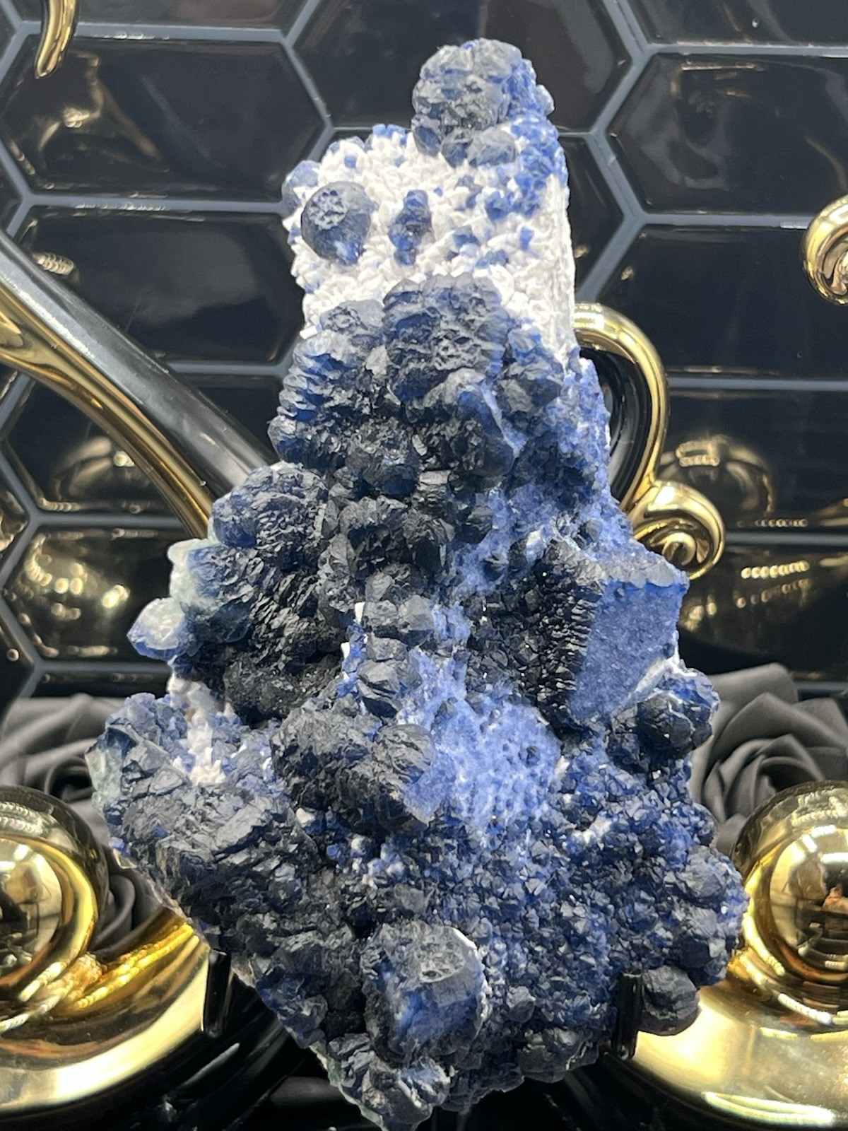 Natural Blueberry Fluorite XL Specimen 2.4lbs Inner Mongolia Free ship & Gift