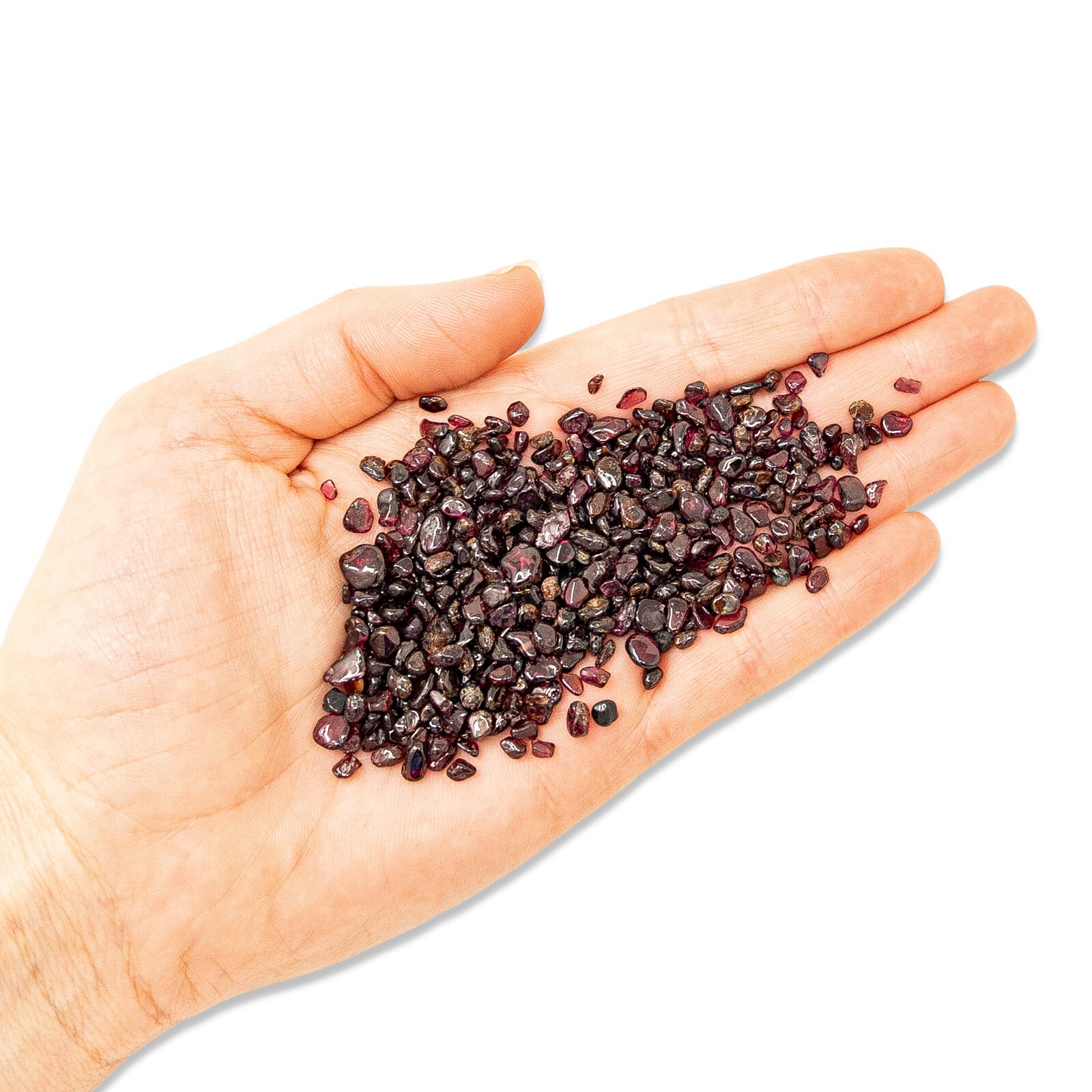 Tumbled Garnet Crystal Chips Bulk Gemstone Undrilled Beads Natural Stones
