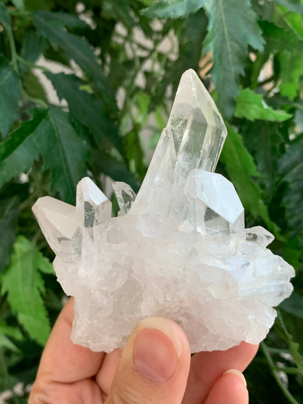 Large Grade A++ Clear Quartz Crystal Cluster, 2″- 3″ Raw Clear Quartz Geode