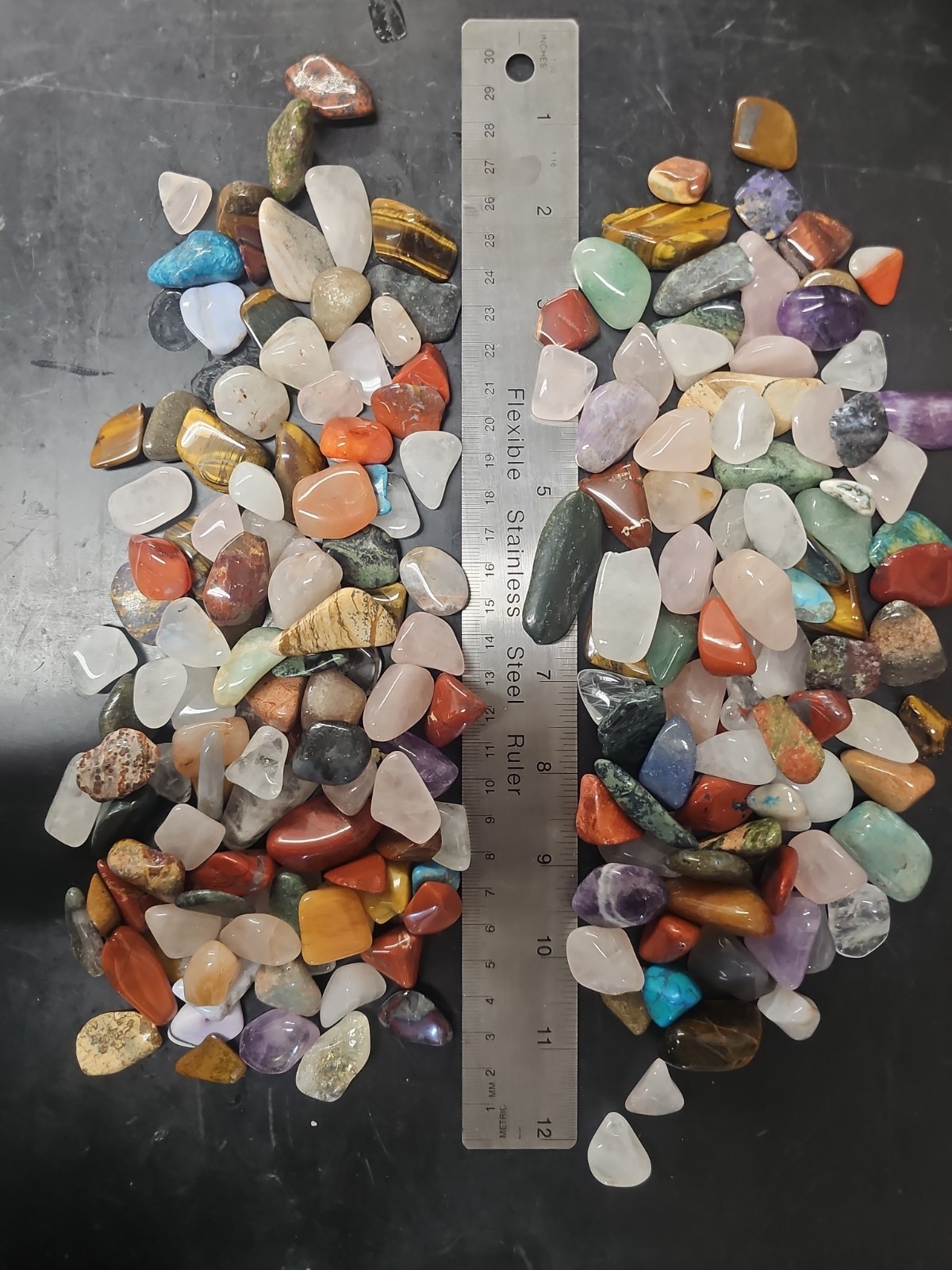 2 lb Wholesale Bulk Lot Assorted Mixed Tumbled Stones 1/2″ to 1-1/4″ Crystals