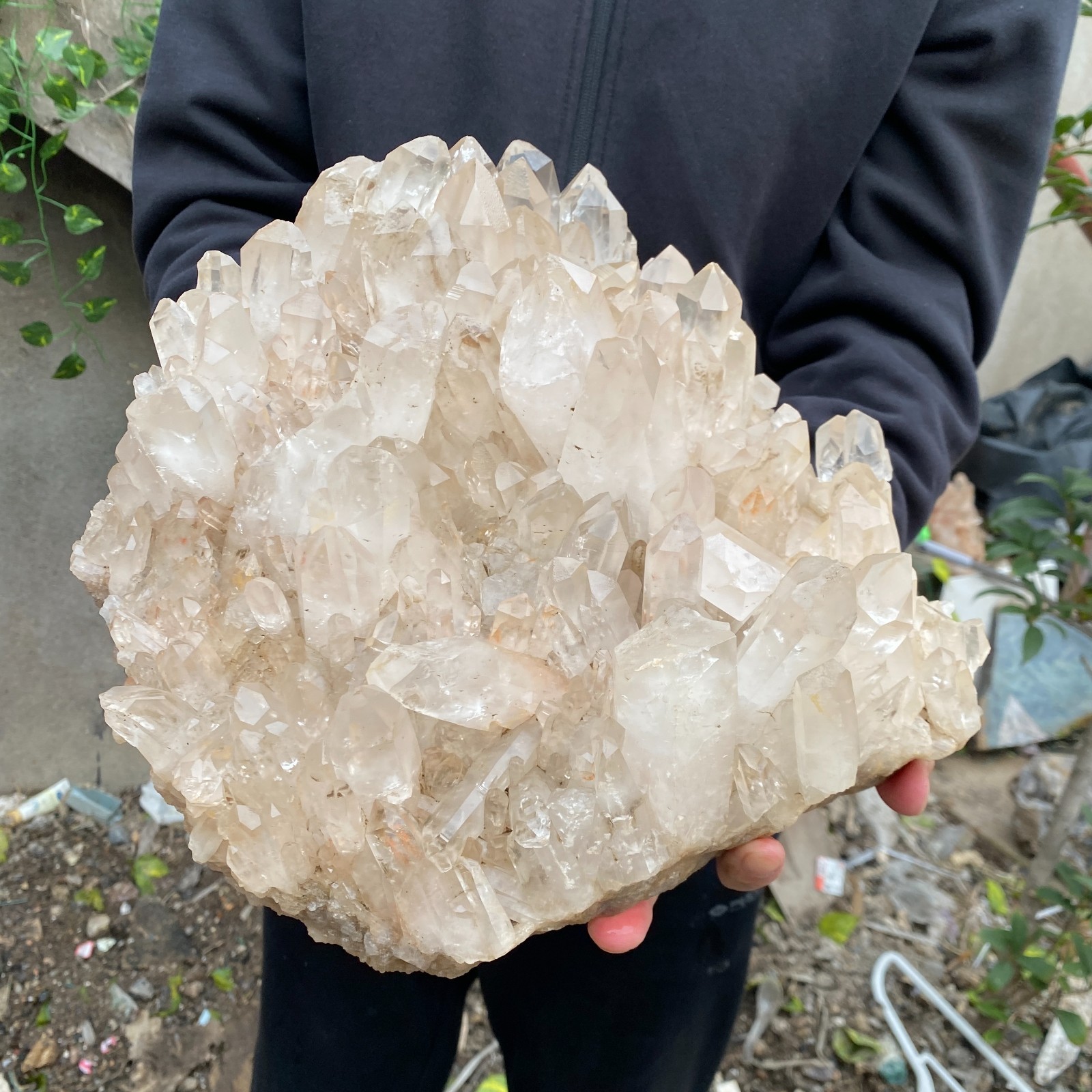 29.8LB Natural Clear White Crystal Quartz Cluster Rough Healing Specimen