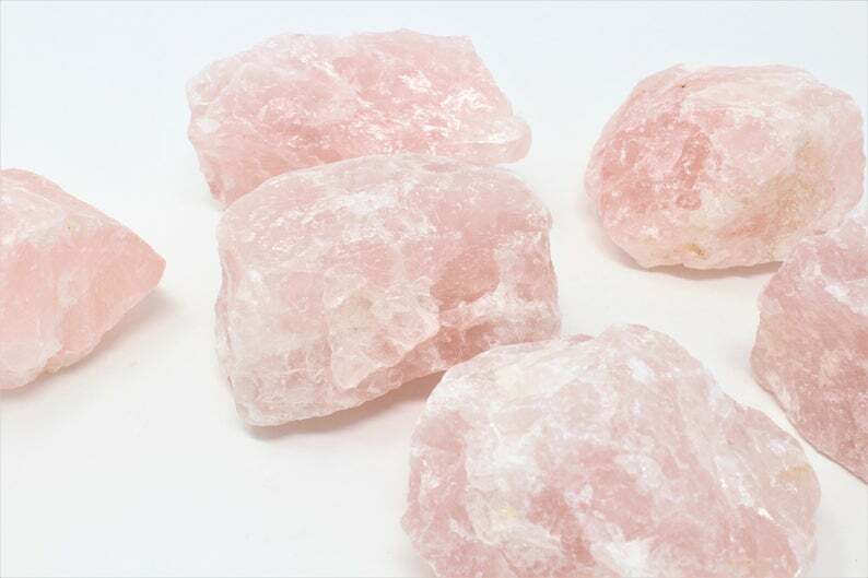 Rose Quartz Rough Raw Crystal Stone from Brazil – High Grade A Quality