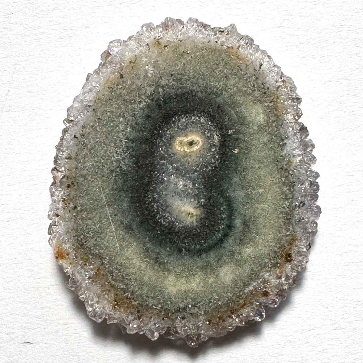 Tiny Stalactite Flower Slice Polished Both Sides H730
