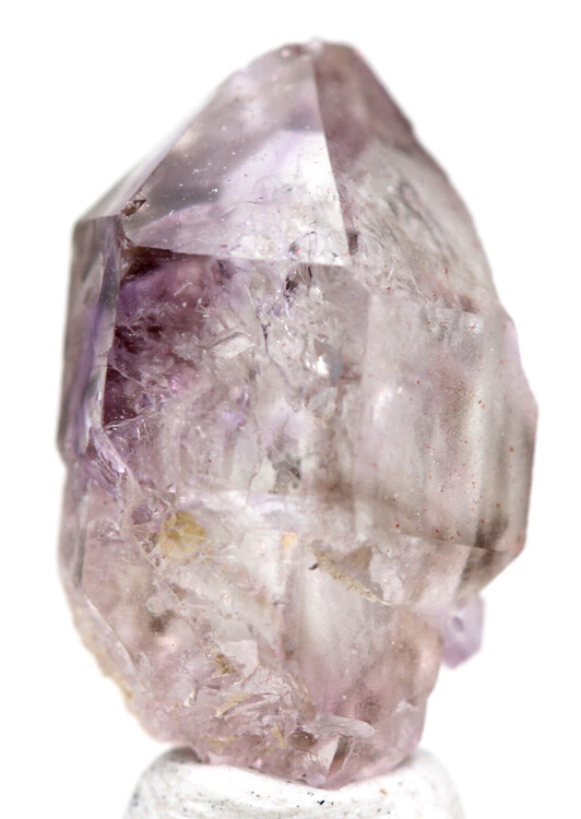 AMETHYST QUARTZ Crystal Cluster Mineral Specimen Purple Point w/ ID Card