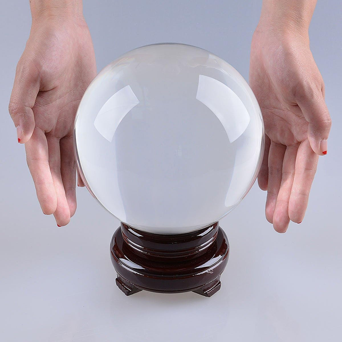 LONGWIN 150Mm (5.9 Inch) Divination Crystal Ball Decorative Glass Balls Globe Sp
