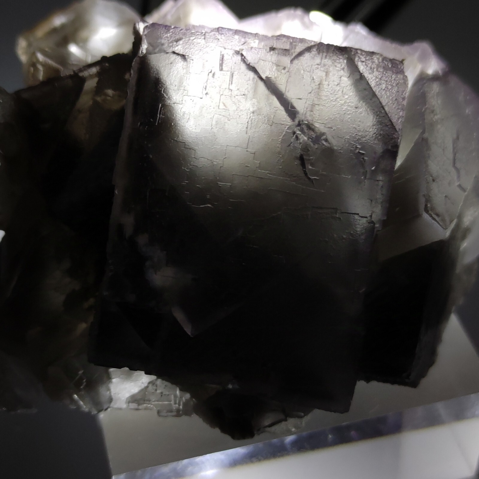Cubic Fluorite Crystal, Light Purple Color And Phantom Zones, From Pakistan 223g