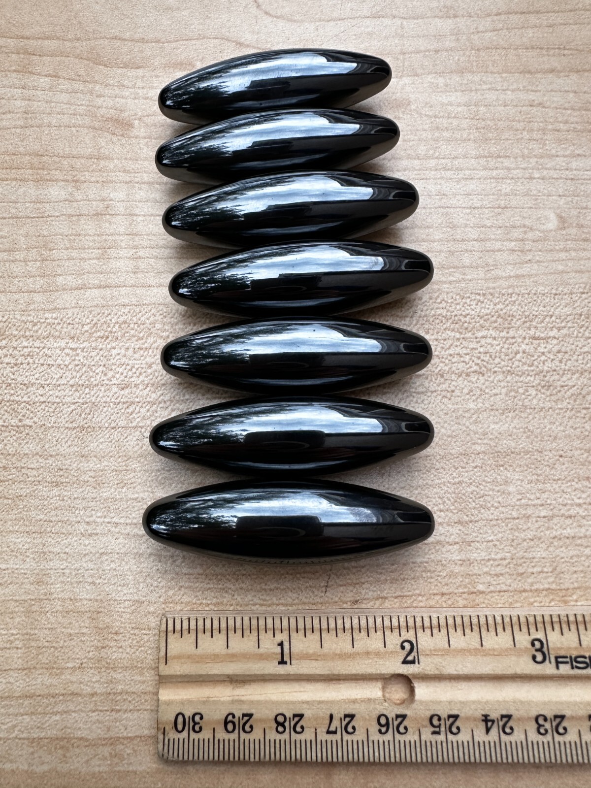 Magnet Hematite Elliptical Zingers, Oval Magnet Hematite, Wholesale Bulk Lot
