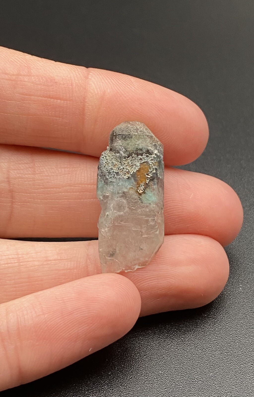 Ajoite In Quartz