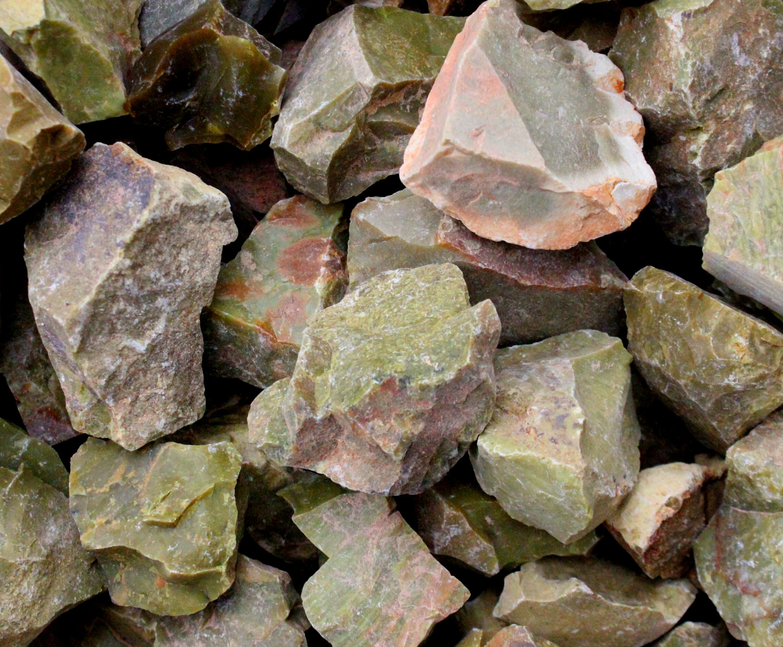 Green Opal – Rough Rocks for Tumbling – Bulk Wholesale 1LB options