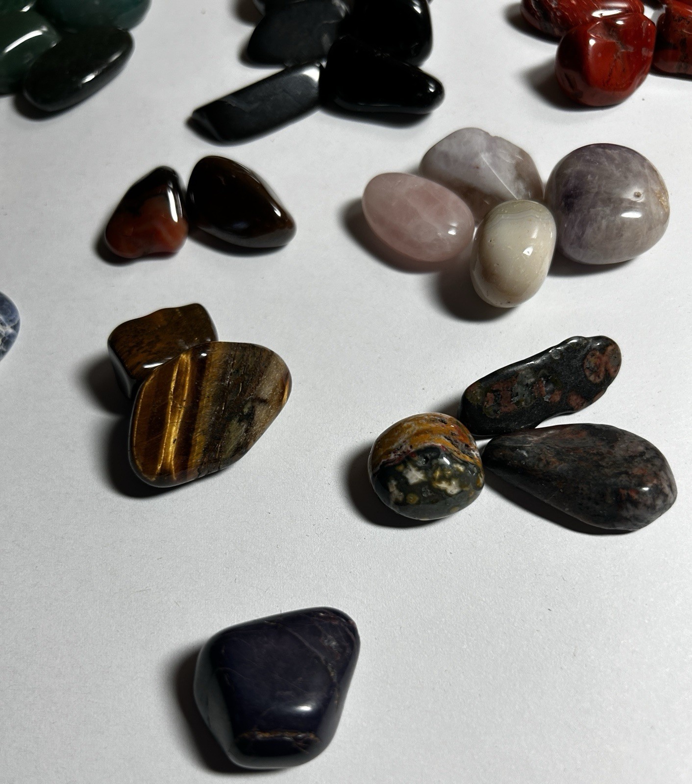 Mixed Tumbled Crystal & Gemstone Lot 12oz.(340g) Amethyst Quartz Jasper & More