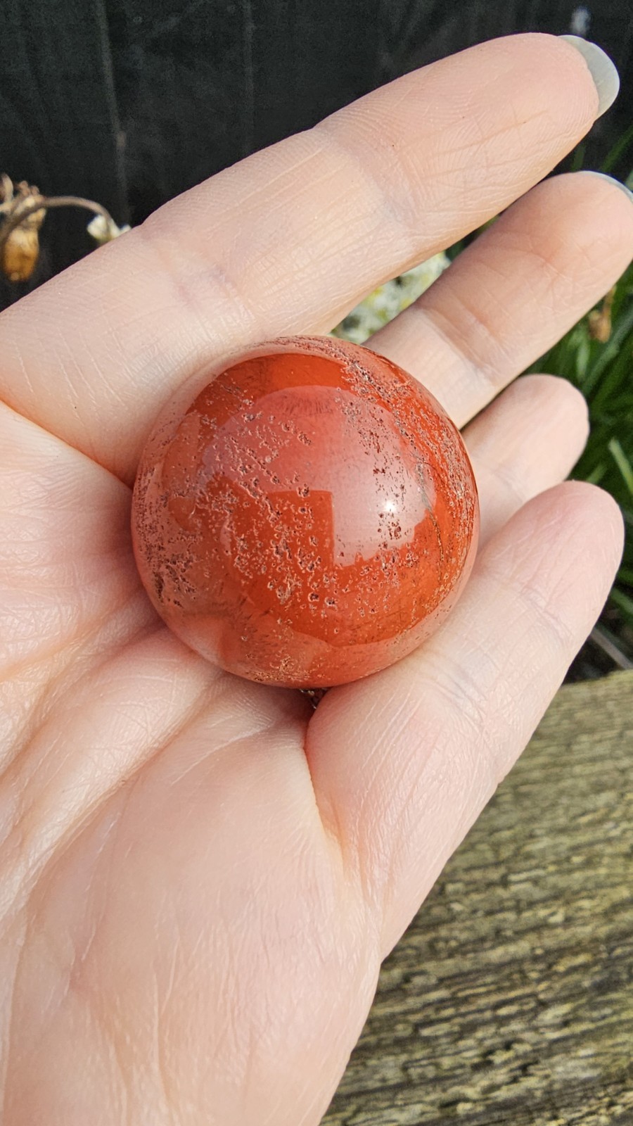 ✨️SALE✨️ Mini Red Jasper crystal Sphere & Stand 36g 3.5cm