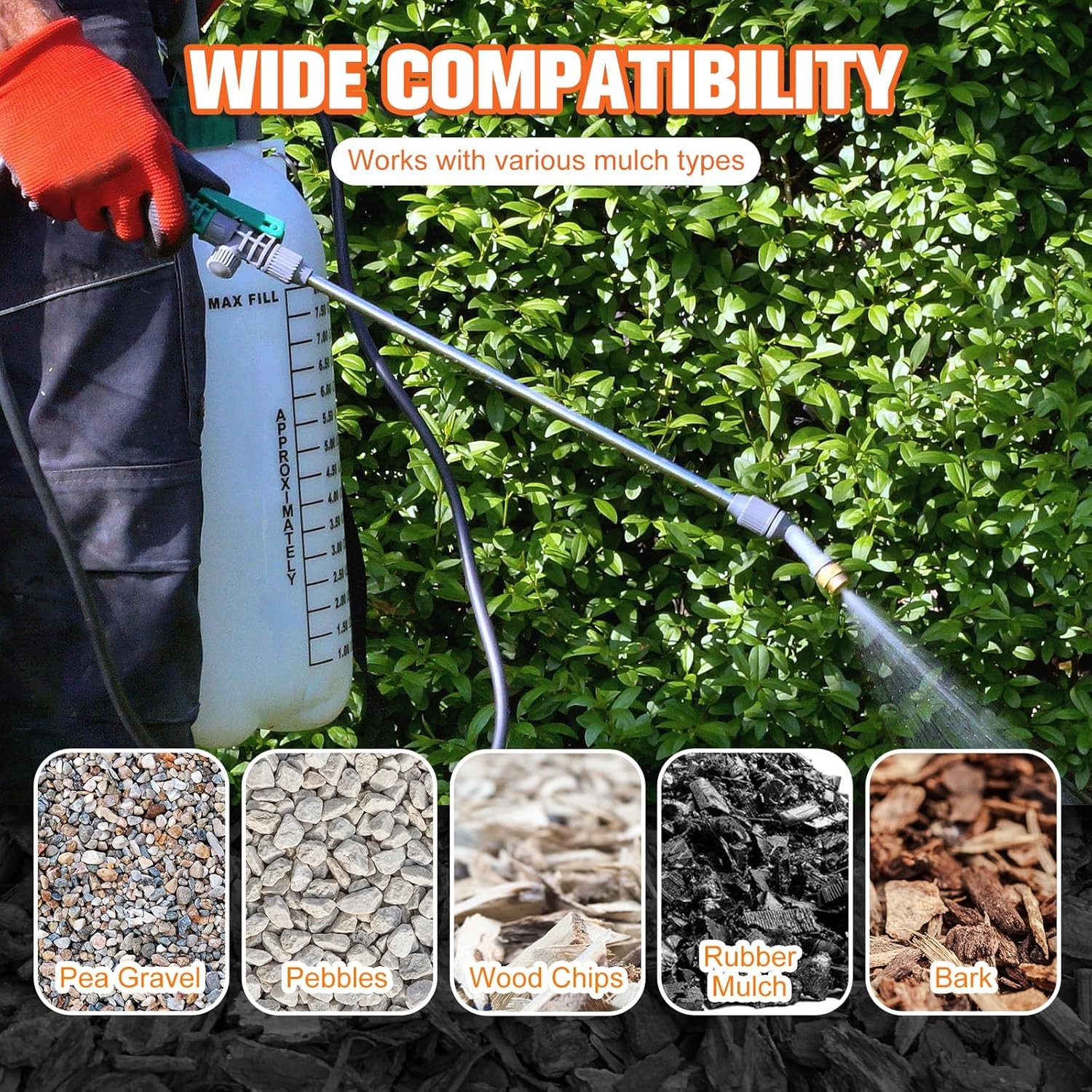 Concentrate Mulch Binder Rock Glue 2 Gallon Pea Gravel Binder Landscape Adhesive