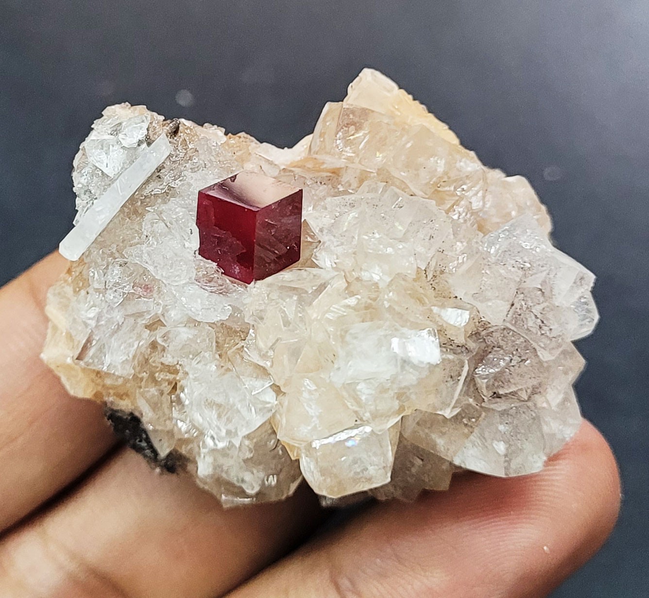 210 Ct. Rhodochrosite Crystal Sweet Home Mine Colorado Natural Raw Stone Crystal