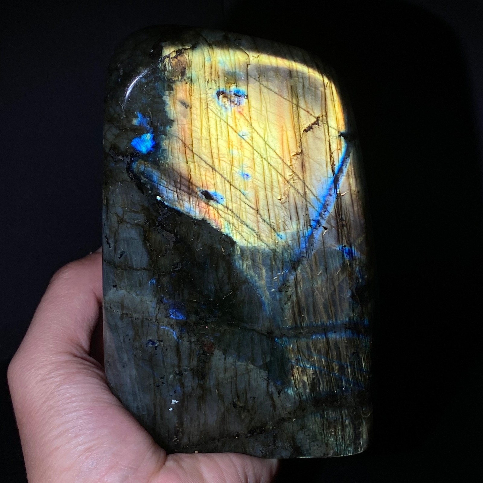 1560 Natural Gorgeous Labradorite QuartzCrystal Stone Specimen Healing