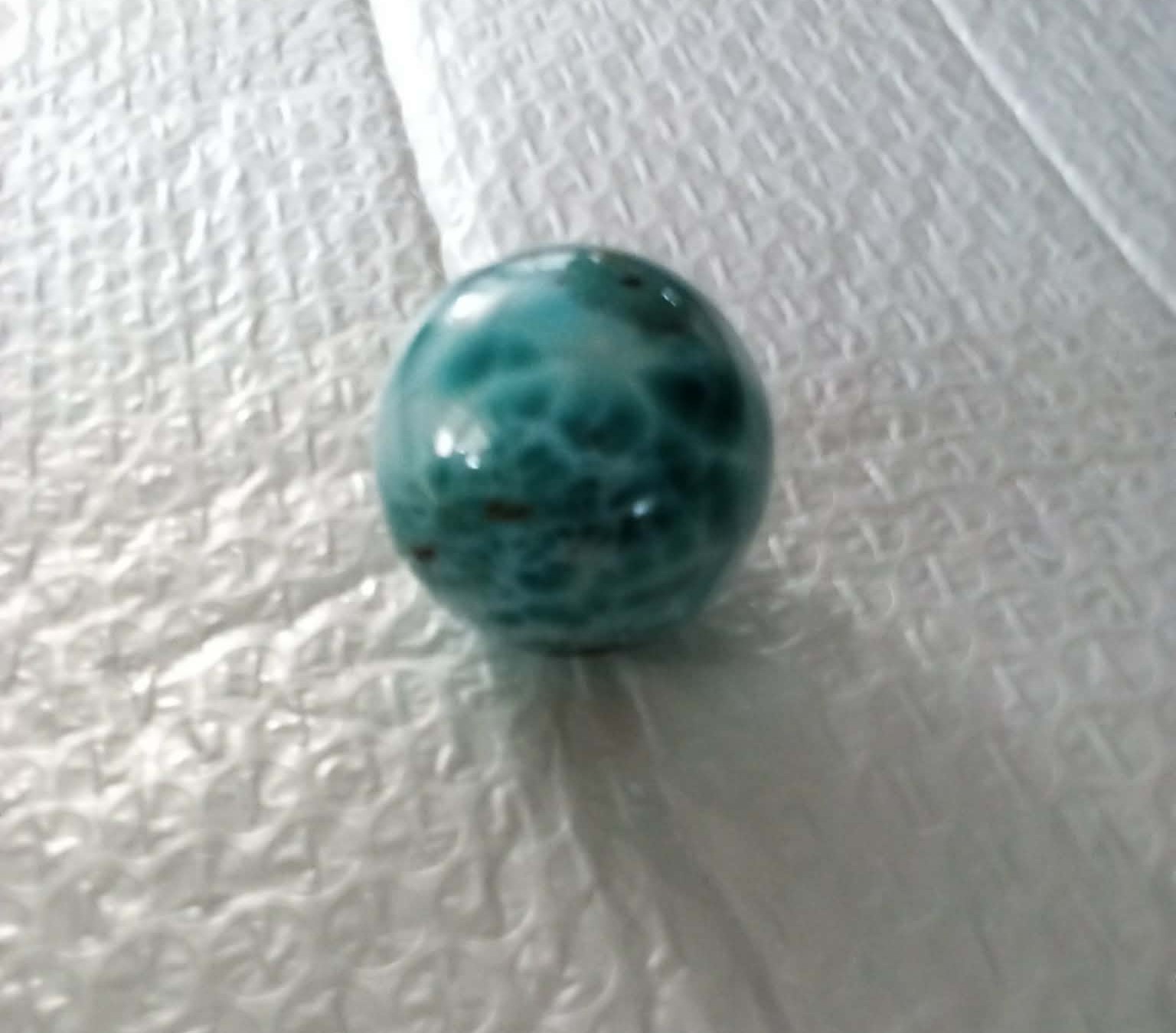 DOMINCAN REPUBLIC LARIMAR SPHERE – 38 pt 5 MM