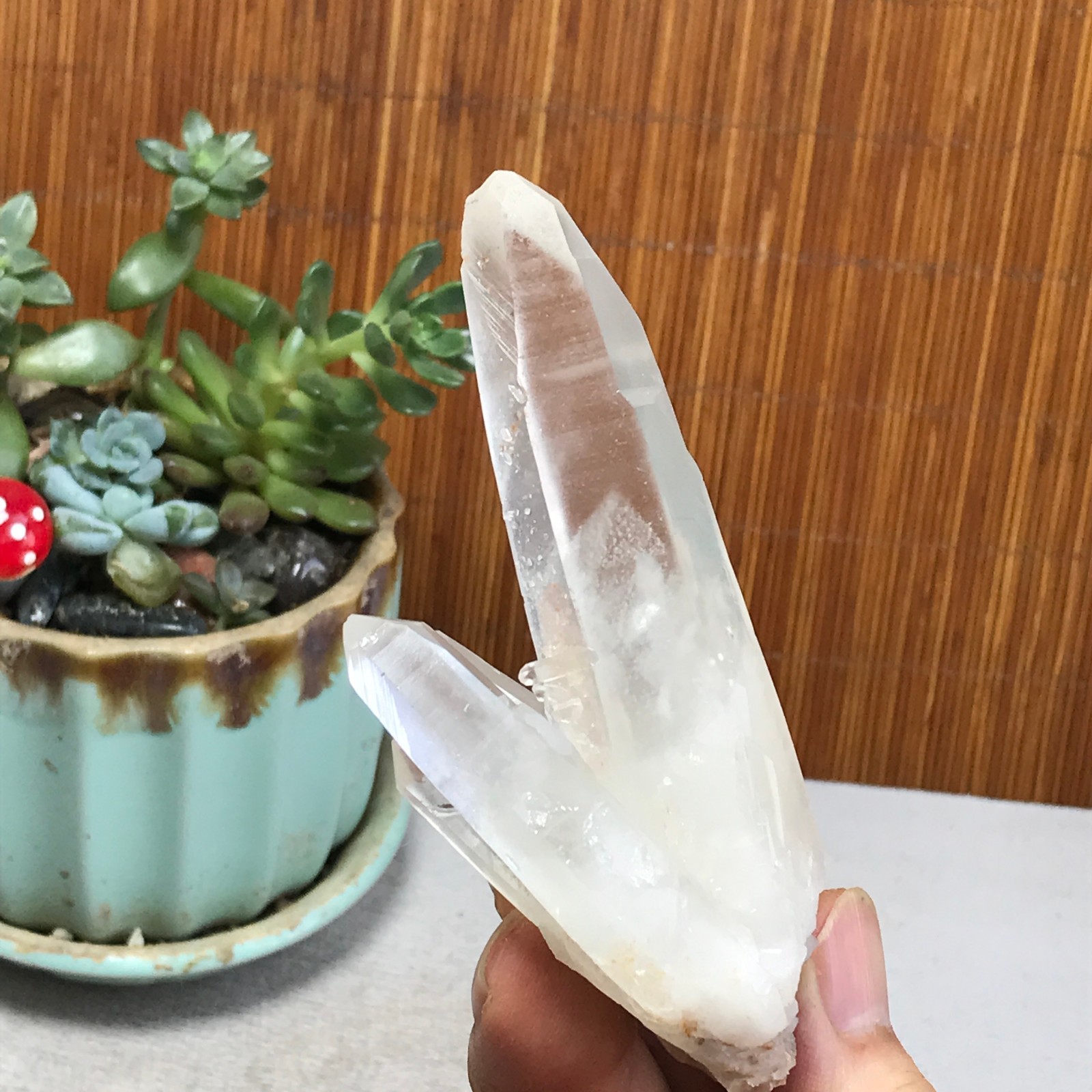 93-53-40mm Natural crystal clusters pretty Quartz Mineral Specimen 108g A6981
