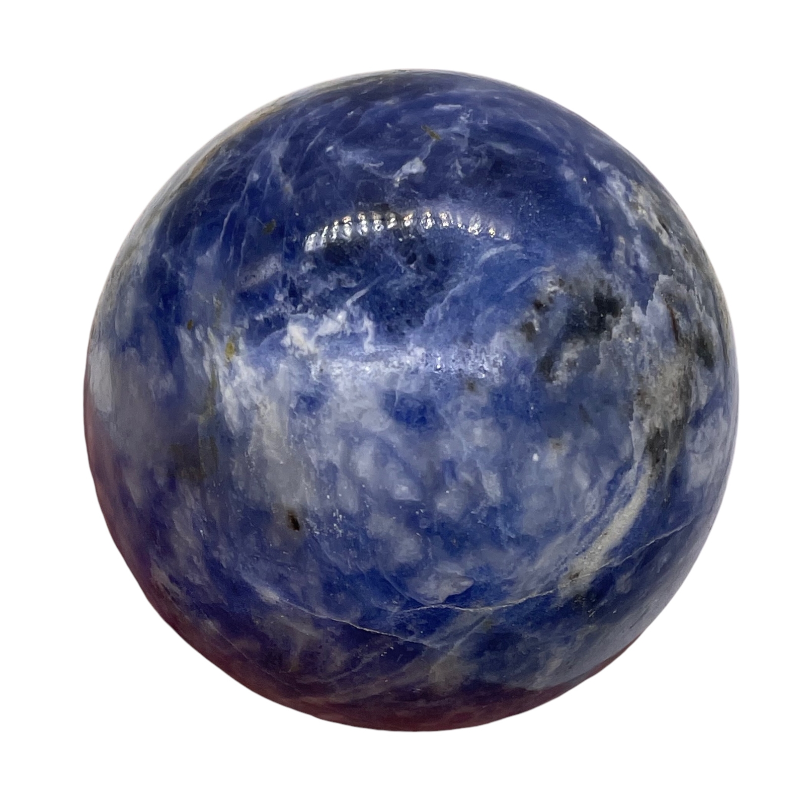 Sodalite Sphere 300g (10.5oz) Display Specimen | 63mm (2.5″) | Blue White | 1 |