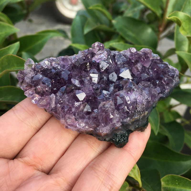 Large Natural Amethyst Crystal Cluster Quartz Druzy Geode Energy Stone Specimen